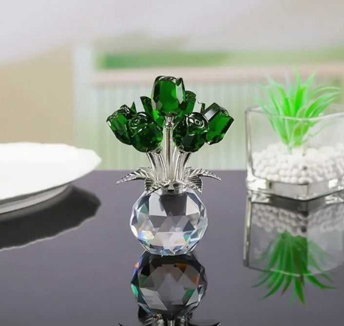 Cross-border Crystal Rose Valentine's Day Gift Living Room Home Decoration Crafts