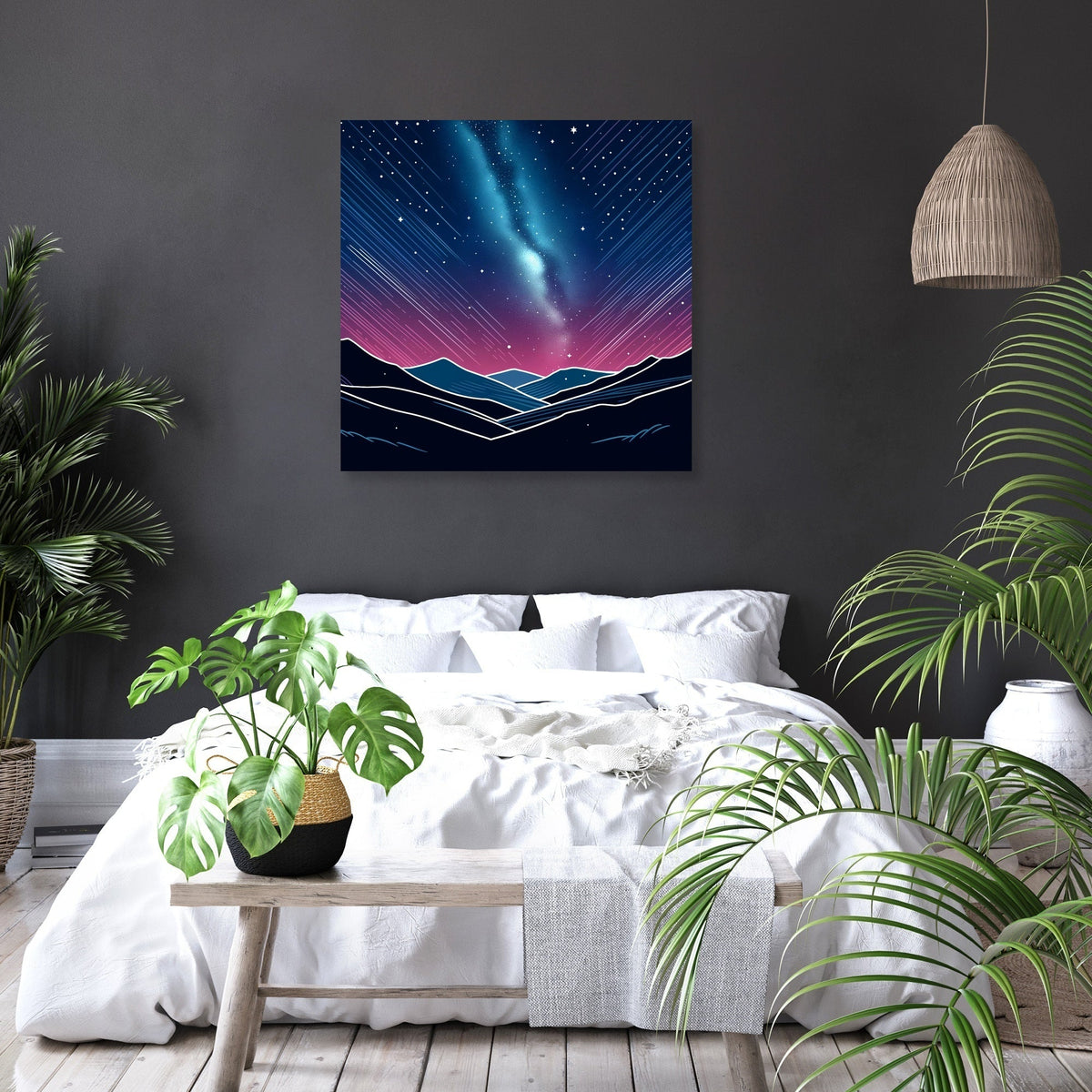 Night Sky in Colorful Canvas
