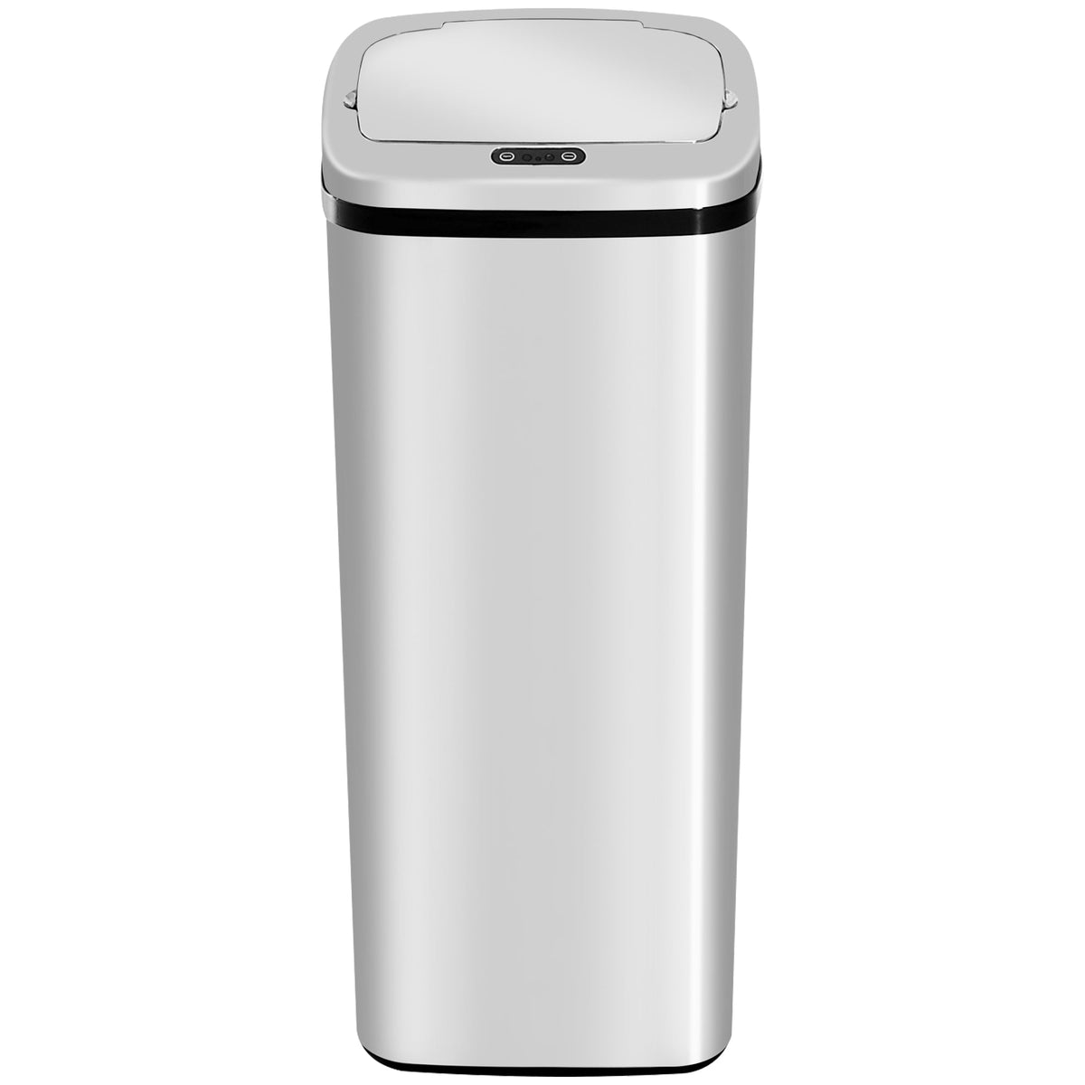 50L Motion Sensor ABS Rubbish Bin Siler/Black