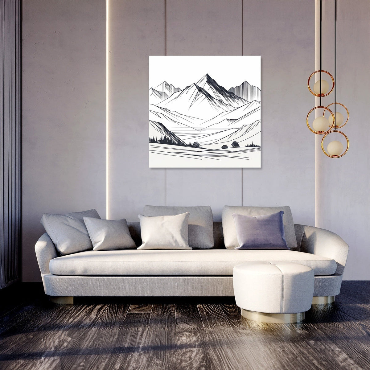 Serene Peaks Canvas