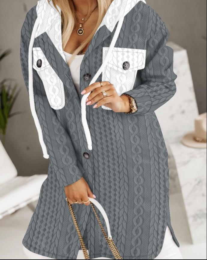 Fashion New Hooded Coat Women's Clothing