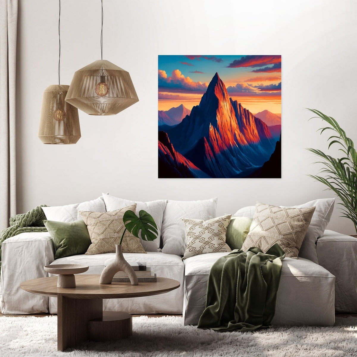 Mitre Peak Sunset Majesty Canvas