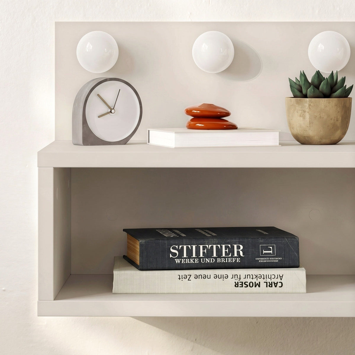 Treo Wall Mounted Nightstand with LED Lights