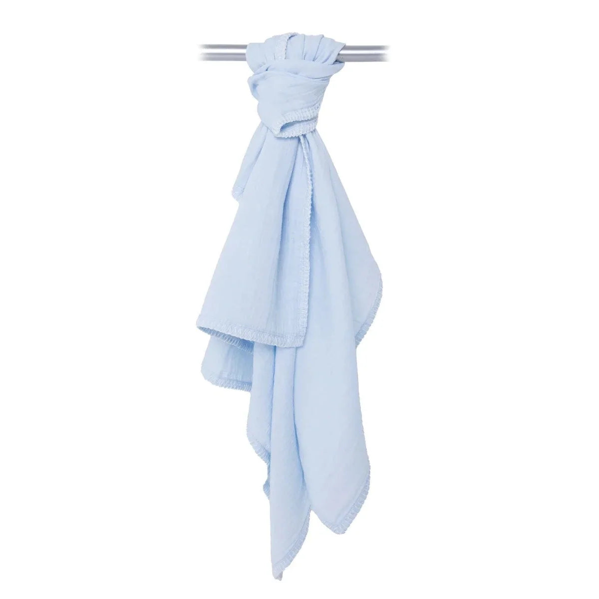 Mollia Two-Layer Muslin Baby Blanket (80 x 100 cm) - Blue