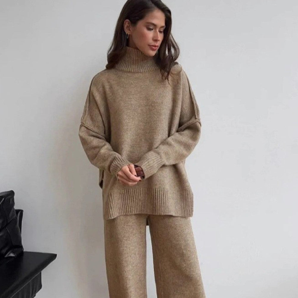 Fashionable With Side-slit Sweaters Women's Suit