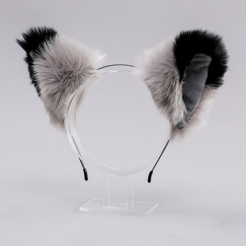 Handmade Plush Fox Ears Hair Clip - Japanese Lolita Style