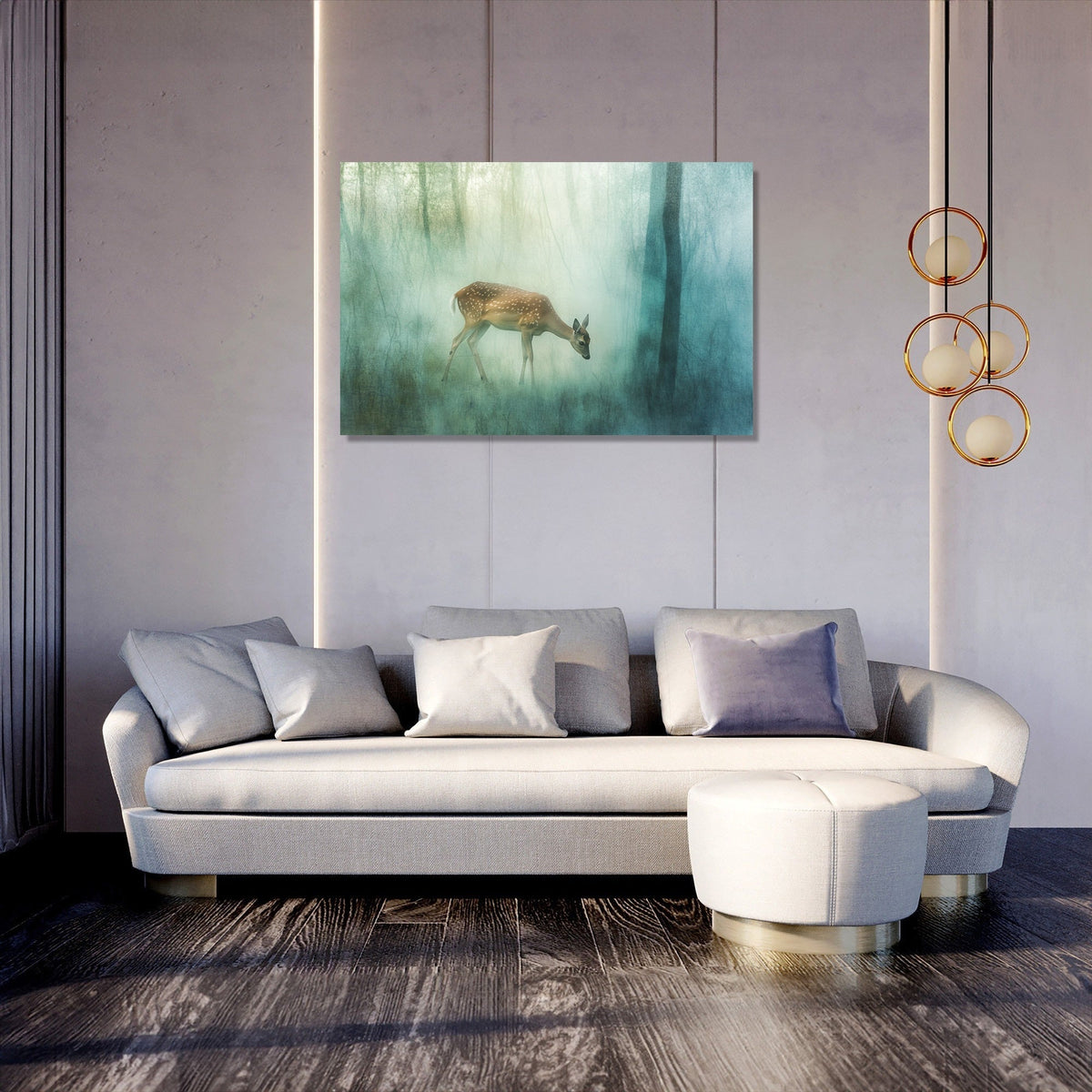 Muntjac Deer Serenity Canvas