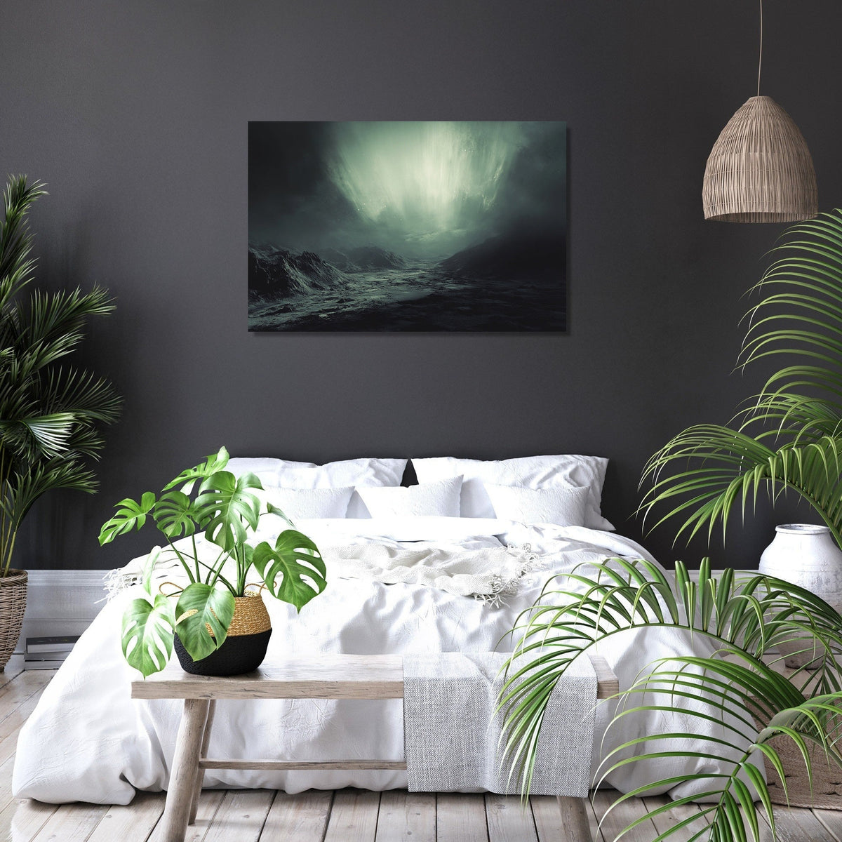 Cosmic Aurora Tranquility Canvas