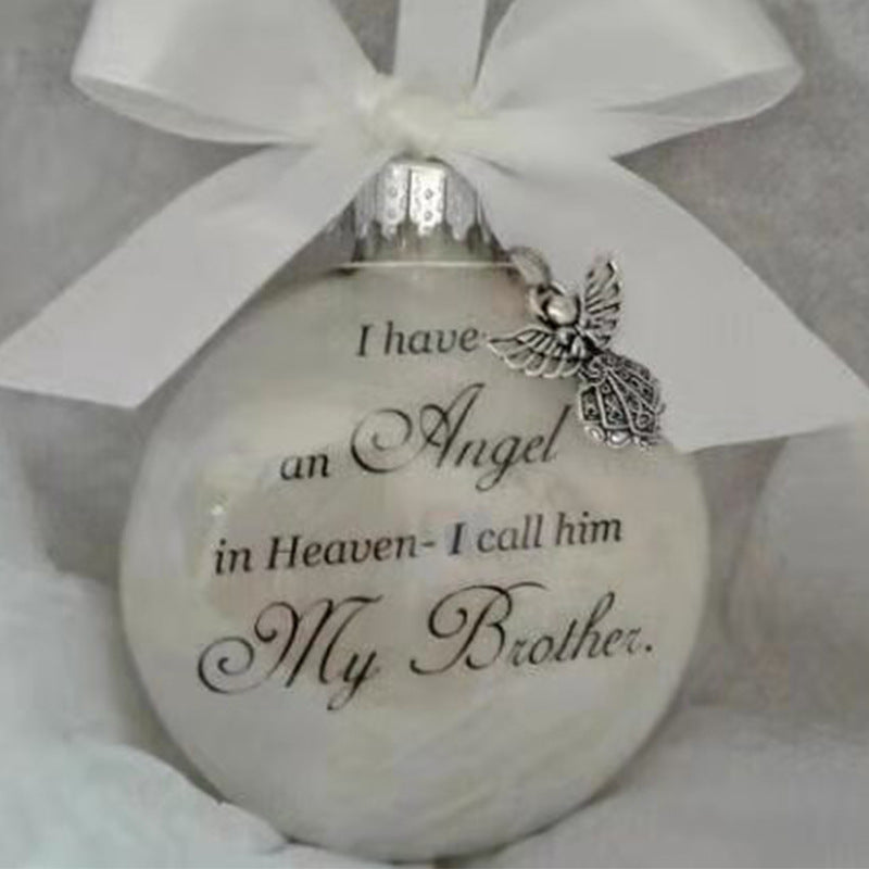 Angel In Heaven Badminton Plastic Ball Ornament Christmas Tree Pendant