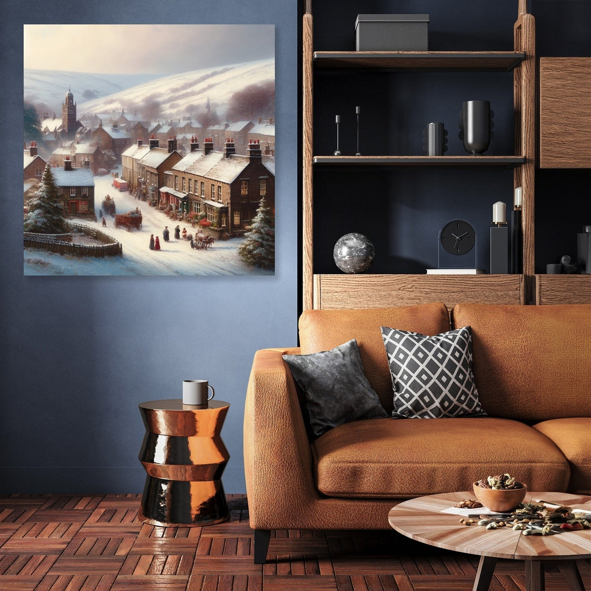 Winter's Day in Wardle Canvas