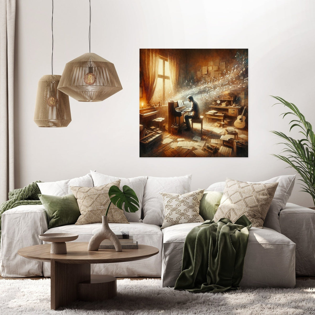 Melodic Embrace Canvas