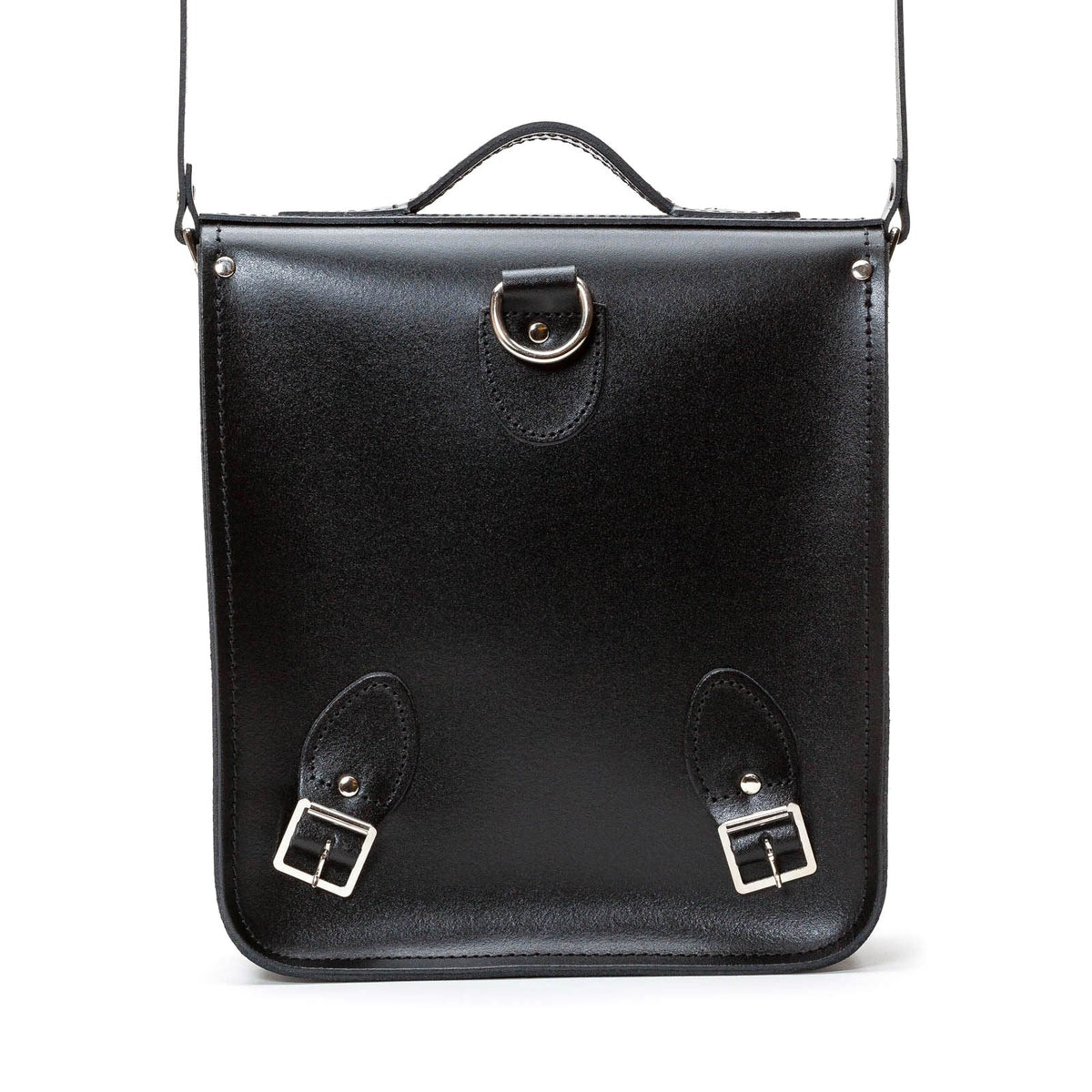 Handmade Leather City Backpack - Black