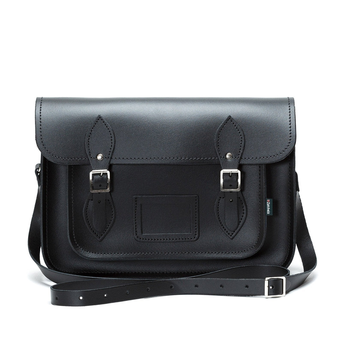 Handmade Leather Satchel - Black