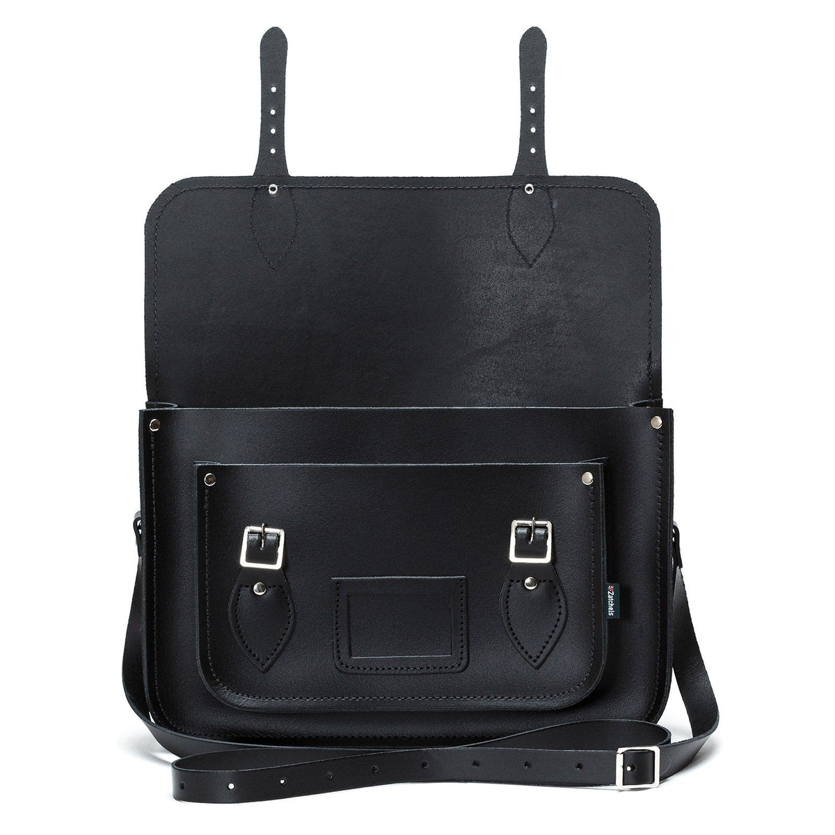 Handmade Leather Satchel - Black
