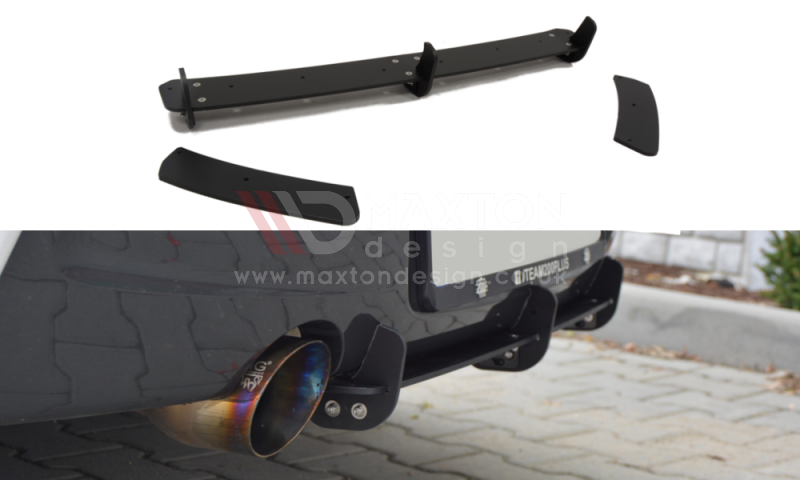 Maxton Design - Aftermarket  BMW 1 F20/F21 M-POWER REAR DIFFUSER & REAR SIDE SPLITTERS (PREFACE)