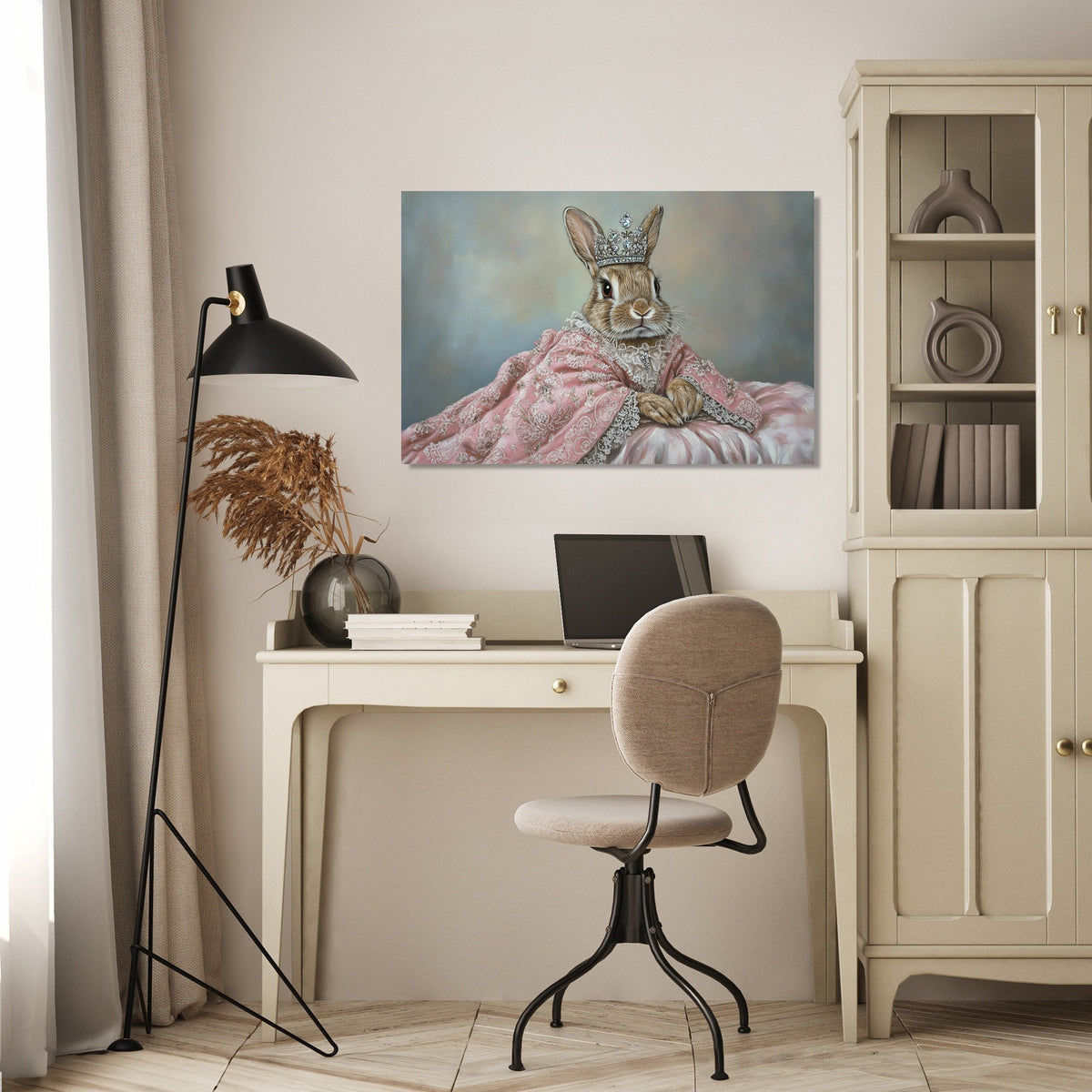 Miniature Rabbit Regal Canvas