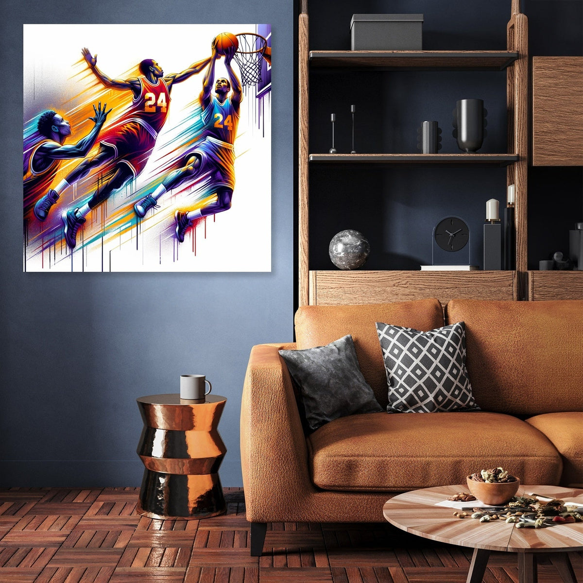 Courtside Clash Canvas