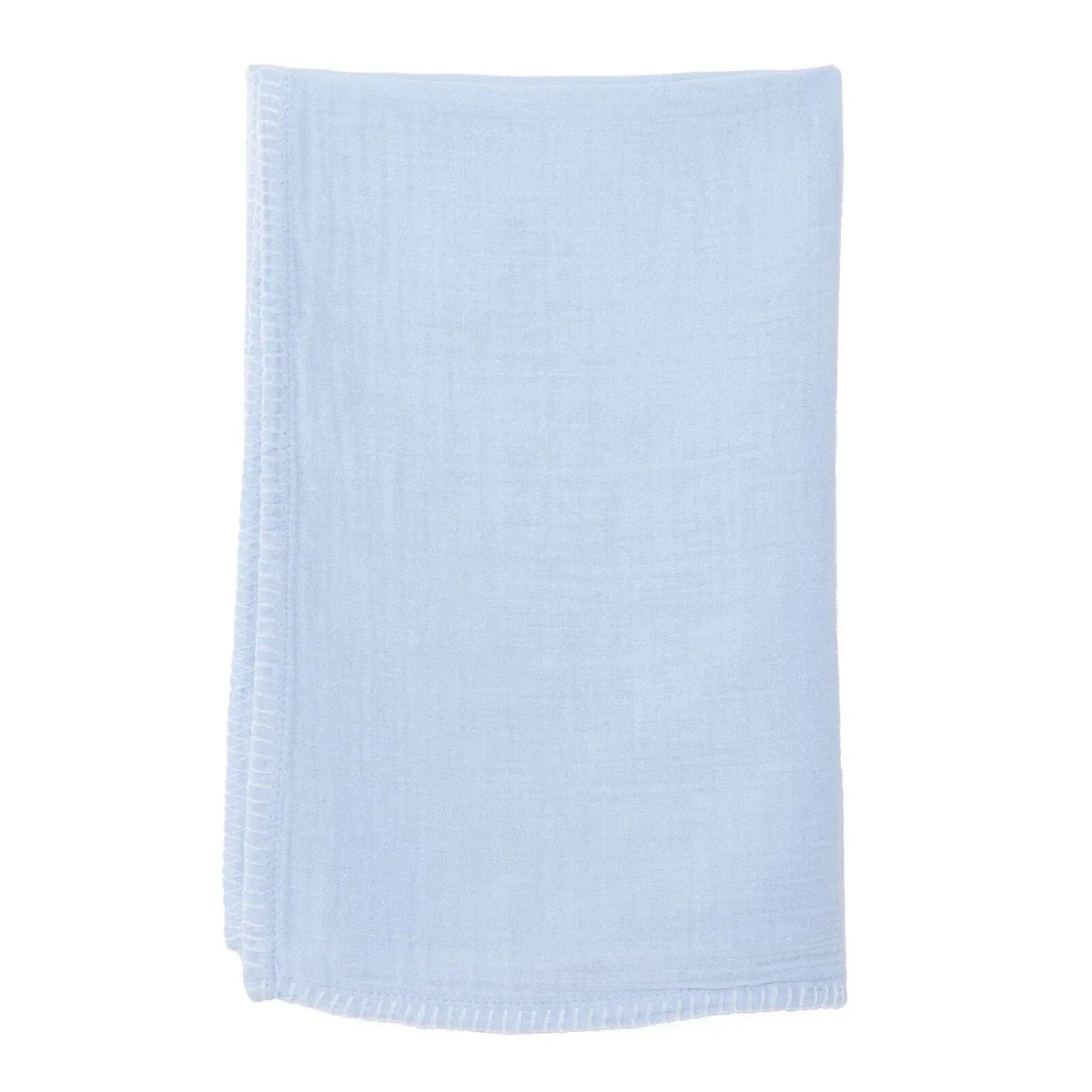 Mollia Two-Layer Muslin Baby Blanket (80 x 100 cm) - Blue