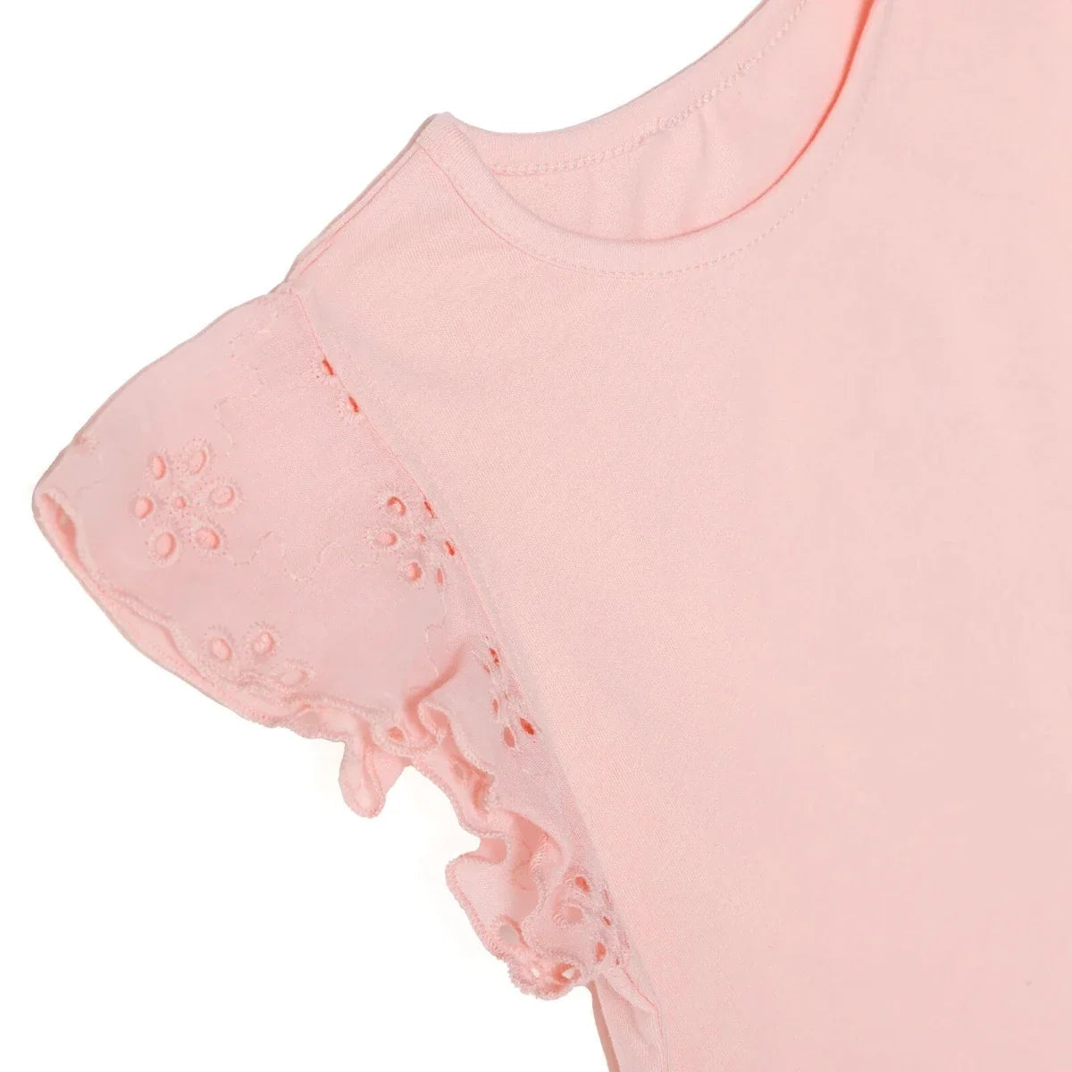 HelloBaby Short Sleeve Jersey Baby Top (3-6 Months to 3-4 Years) - Powder