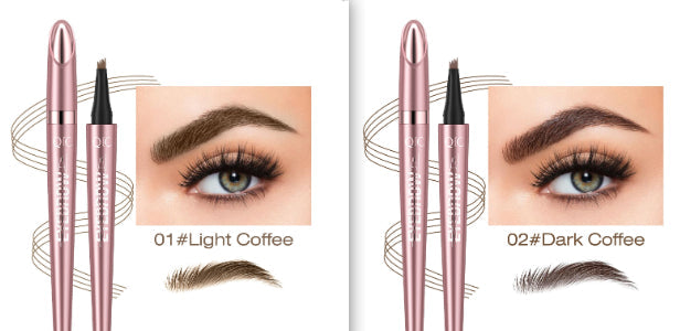 Waterproof And Smooth Not Smudge Four-fork Liquid Eyebrow Pencil