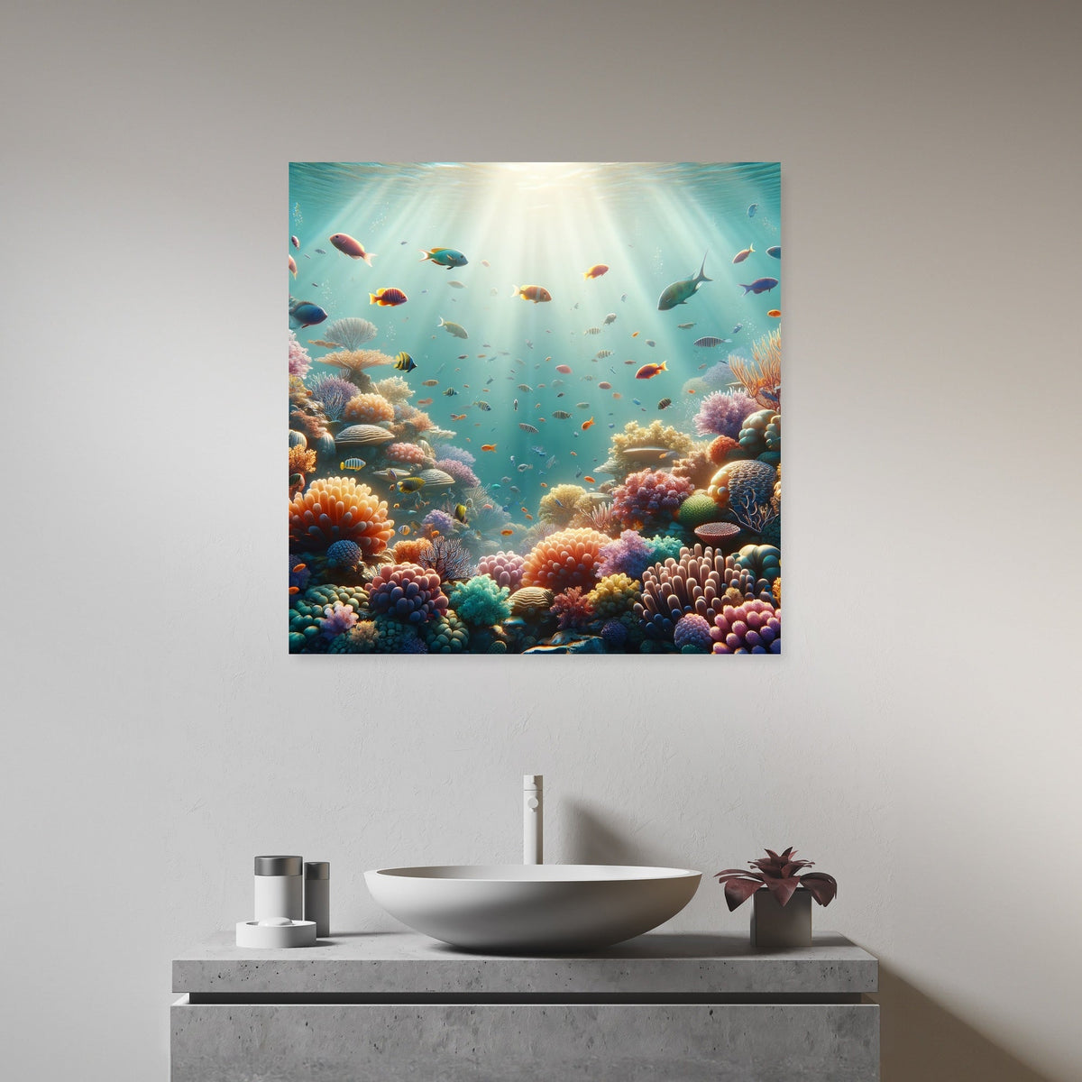 Coral Reef Elegance Canvas