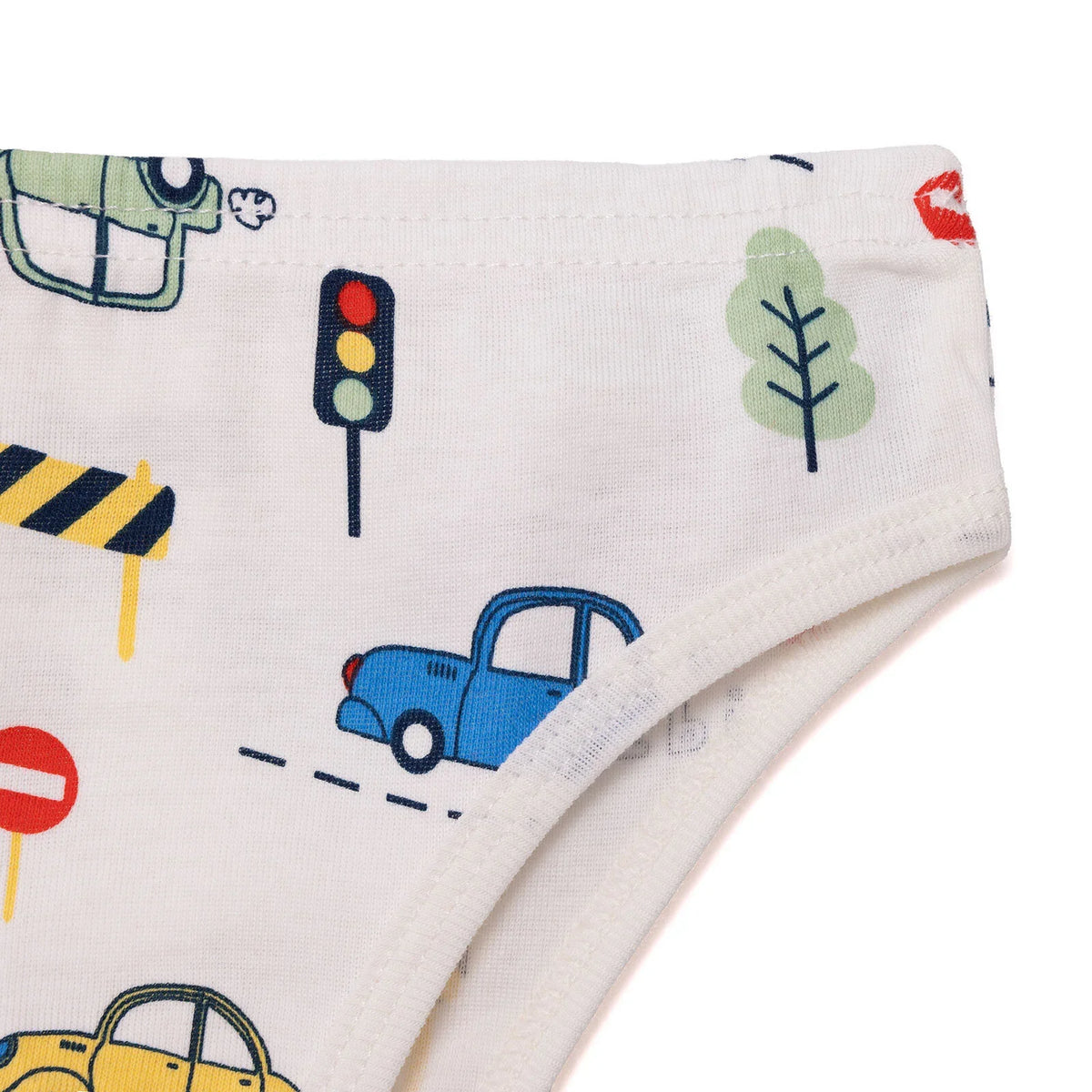 HelloBaby 3 Pack Car Print Ribbed Baby Briefs (2 Years to 5 Years)