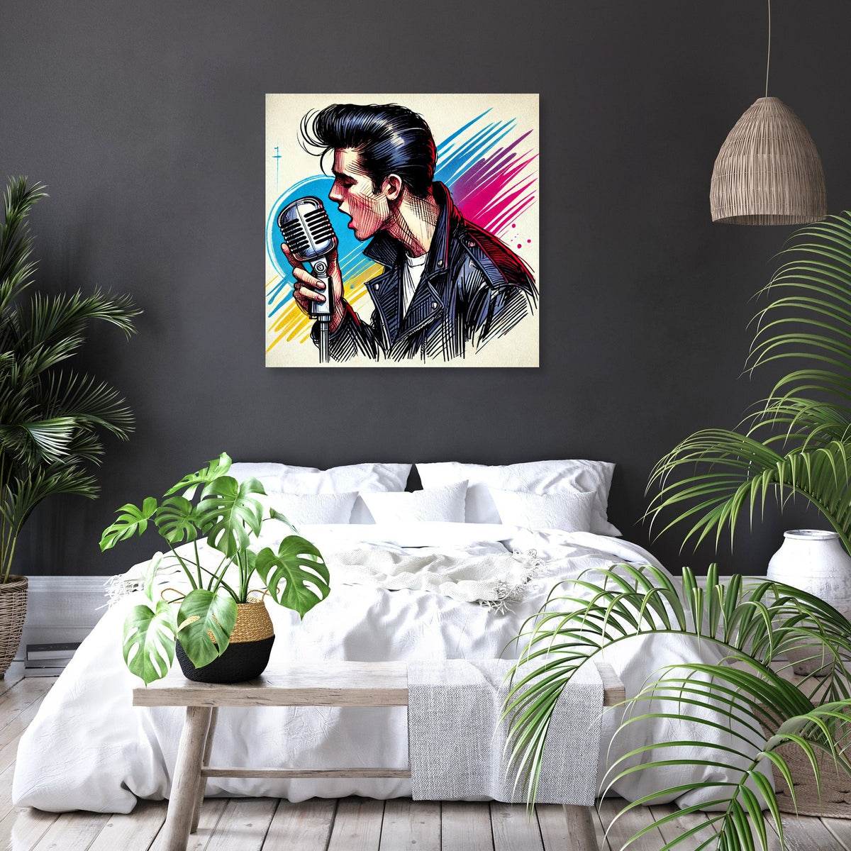 Rock'n'Roll Legend Sketch Canvas