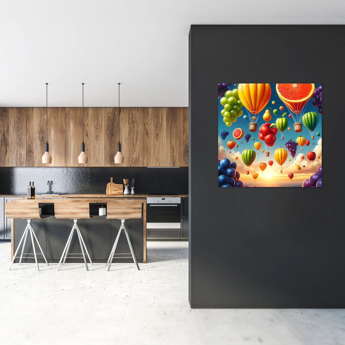 Fruit Balloon Festival Canvas