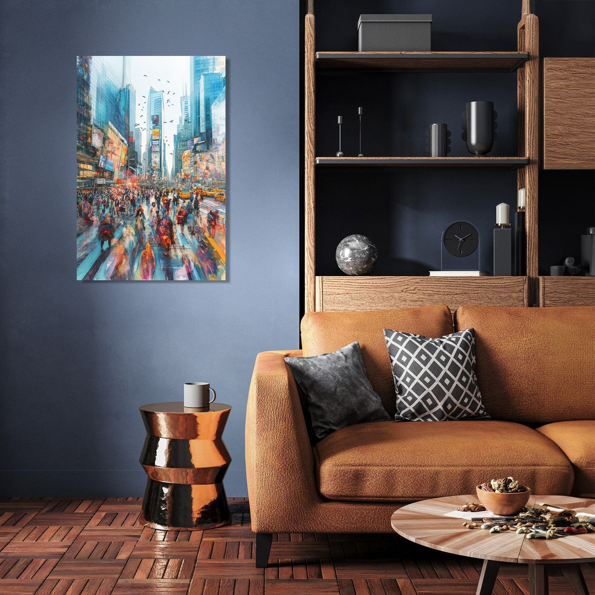 Lively Urban Dreamscape Canvas