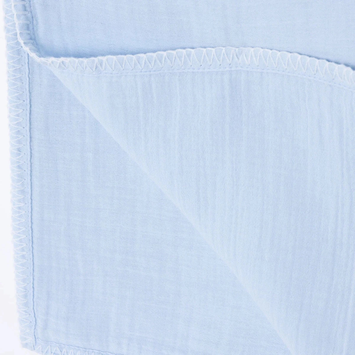 Mollia Two-Layer Muslin Baby Blanket (80 x 100 cm) - Blue