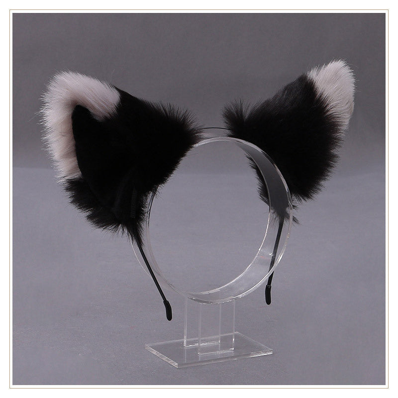 Handmade Plush Fox Ears Hair Clip - Japanese Lolita Style