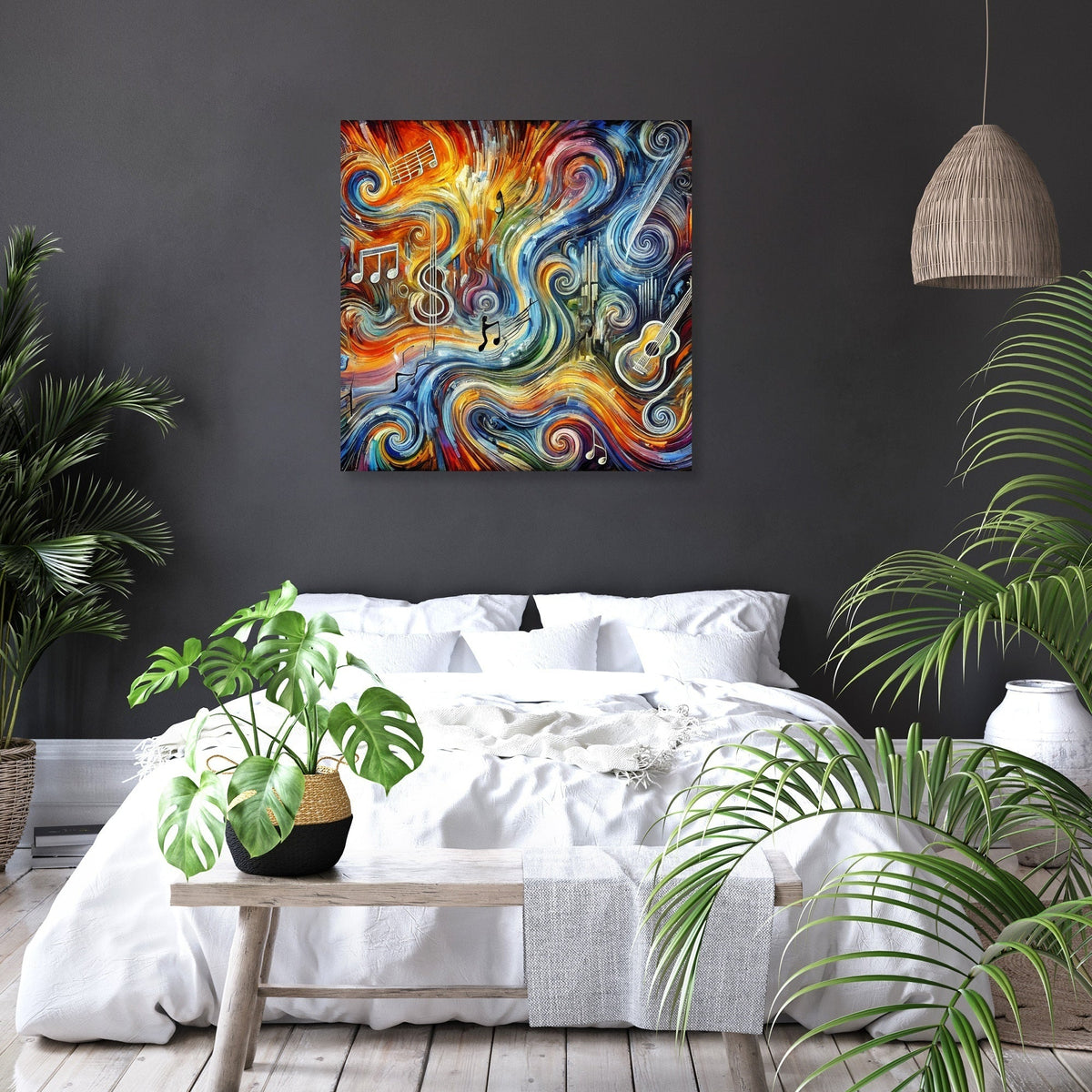 Chaotic Musical Vibrations Canvas
