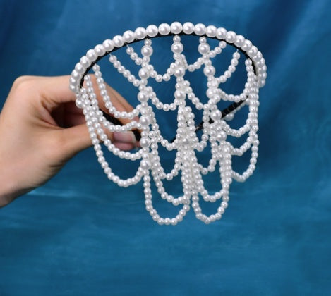 Pearl Bridal Tiara - Sweet Forehead Decoration