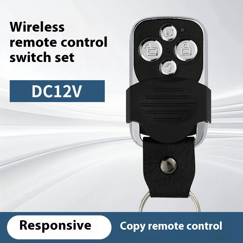 Metal Copy Leather Ring Remote Control Garage Door Wireless Remote Control