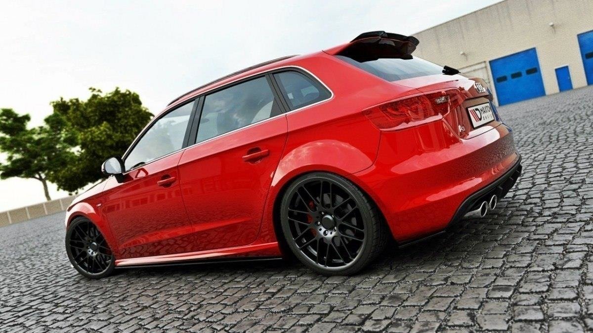 Maxton Design - Aftermarket  SPOILER CAP AUDI S3 / A3 S-LINE 8V / 8V FL HATCHBACK / SPORTBACK