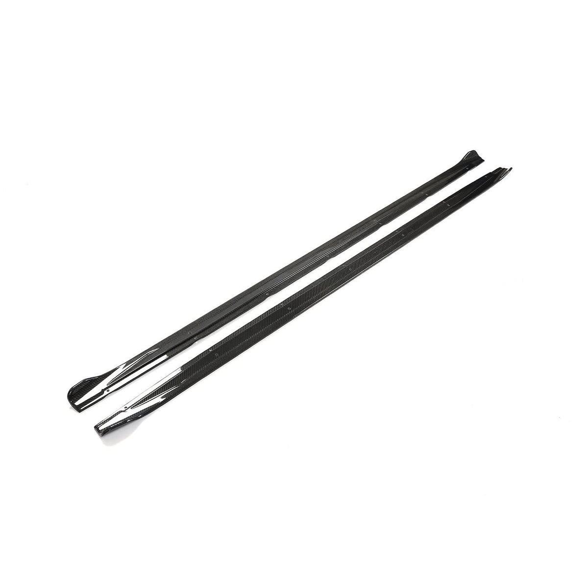 V Style Carbon Fibre Side Skirts for Audi A3 S3 Saloon 20-22
