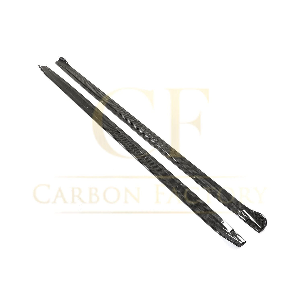 V Style Carbon Fibre Side Skirts for Audi A3 S3 Saloon 20-22