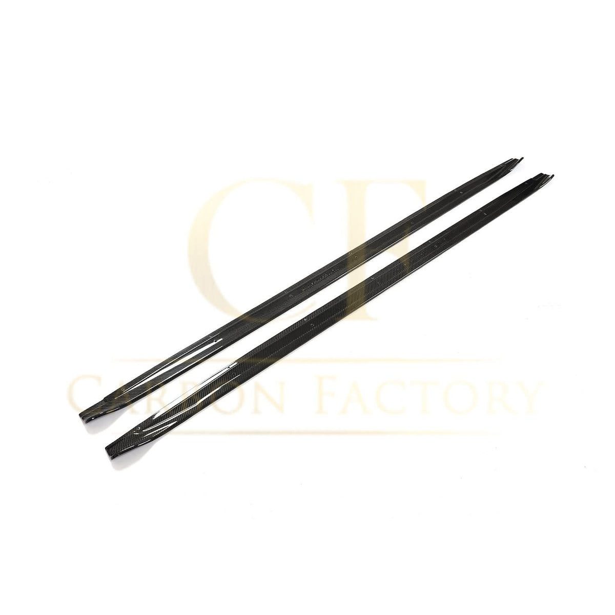 V Style Carbon Fibre Side Skirts for Audi A3 S3 Saloon 20-22