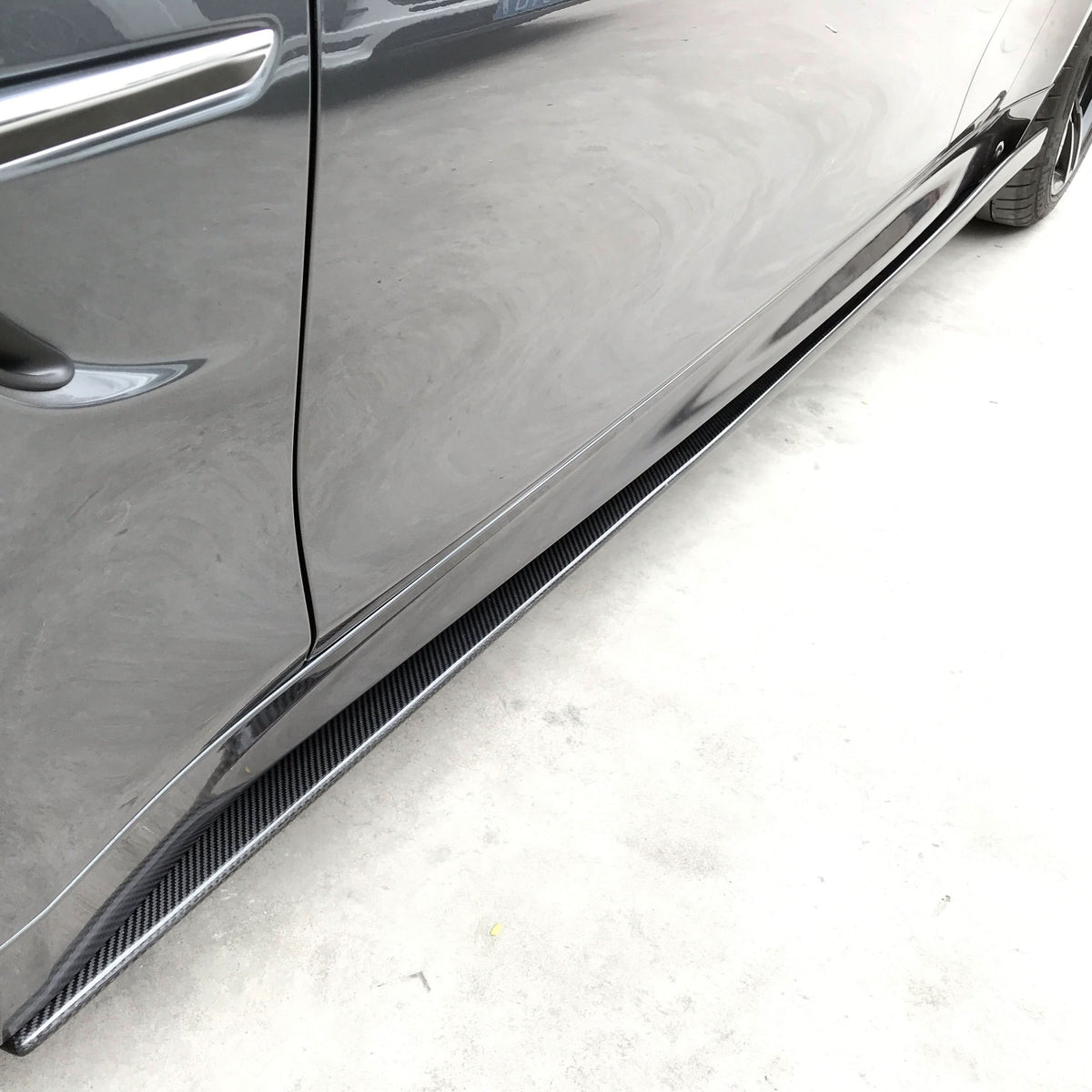 V Style Carbon Fibre Side Skirts Extension for BMW F80 M3 F82 F83 M4 2014-2020