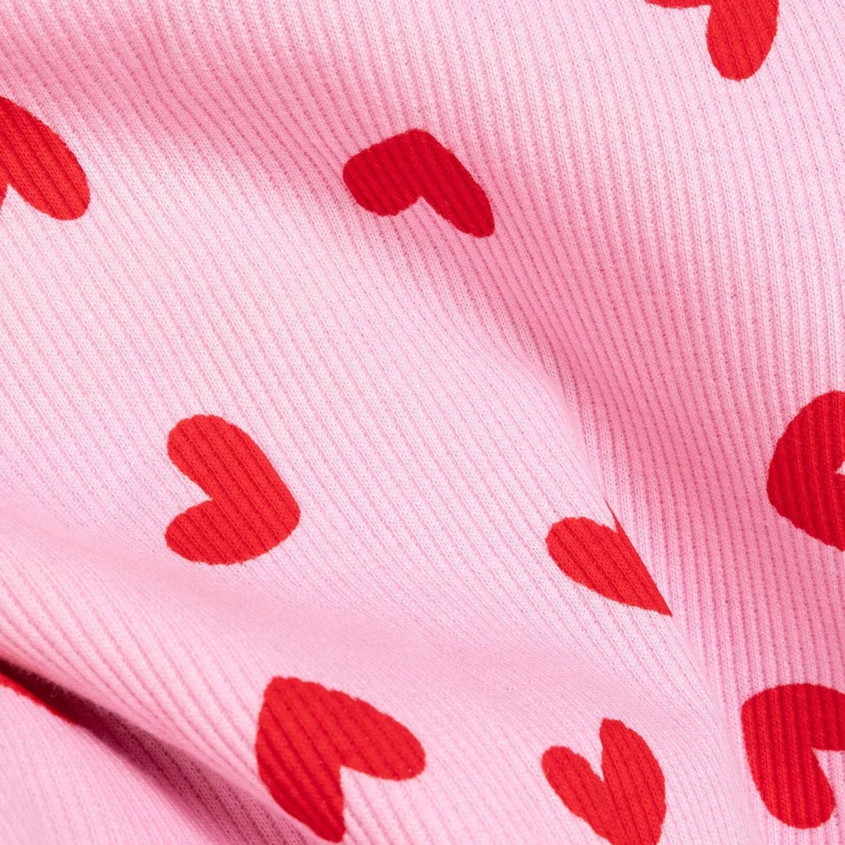 HelloBaby Heart Motif Ribbed Long Sleeve Baby Pyjama Set (6 Months to 4 Years)