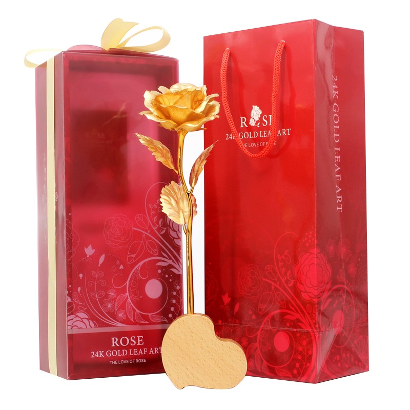 Gold Foil Rose Creative Valentine's Day Gift
