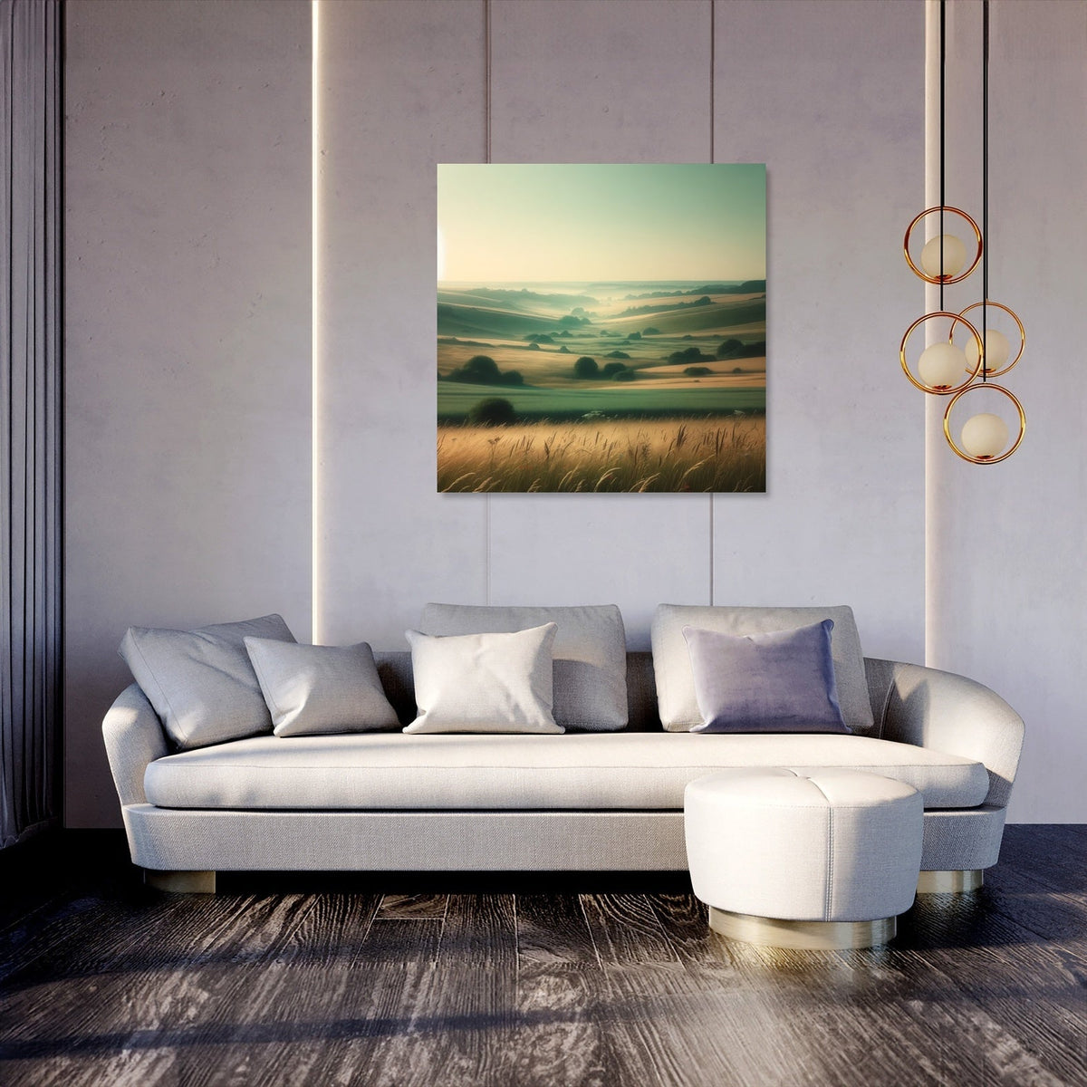 Hazy Summer Countryside Canvas