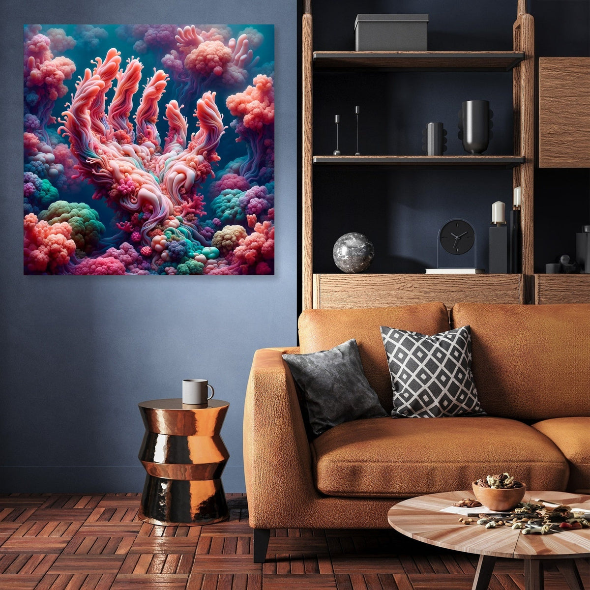 Coral Reverie Canvas