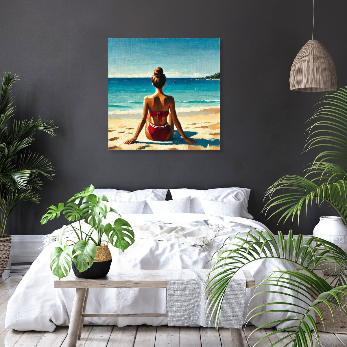 Tranquil Beach Serenity Canvas