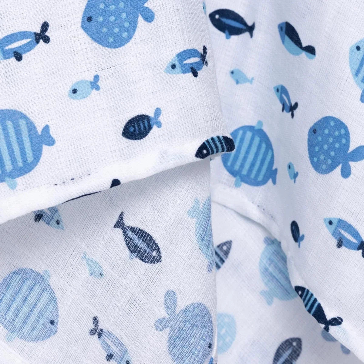 Mollia Muslin Baby Blanket (80 x 100 cm) - Blue