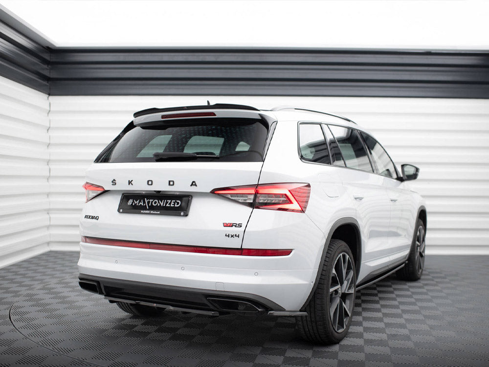 Maxton Design - Aftermarket  REAR SIDE SPLITTERS SKODA KODIAQ SPORTLINE *VERSION WITH MUDFLAPS* (2017-2021)