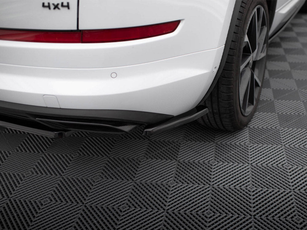 Maxton Design - Aftermarket  REAR SIDE SPLITTERS SKODA KODIAQ SPORTLINE *VERSION WITH MUDFLAPS* (2017-2021)