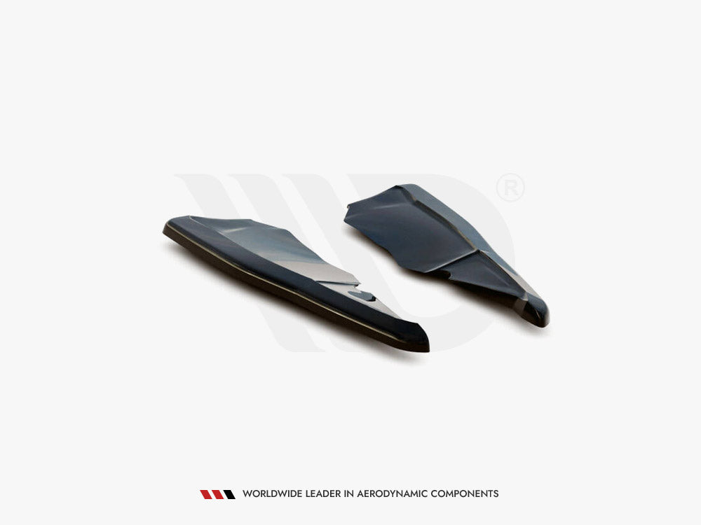Maxton Design - Aftermarket  REAR SIDE SPLITTERS SKODA KODIAQ SPORTLINE *VERSION WITH MUDFLAPS* (2017-2021)