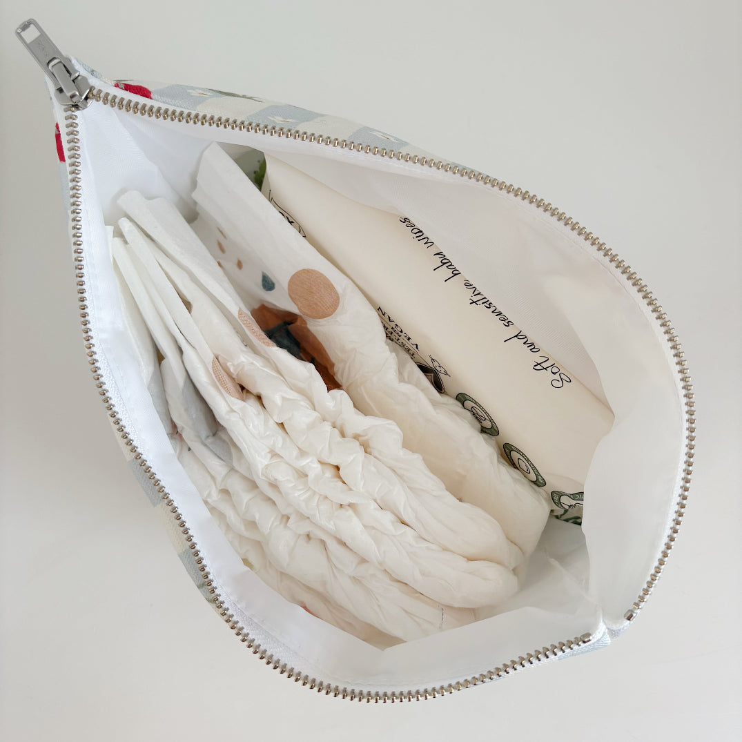 Nappy Wallet - Cherry Stripe