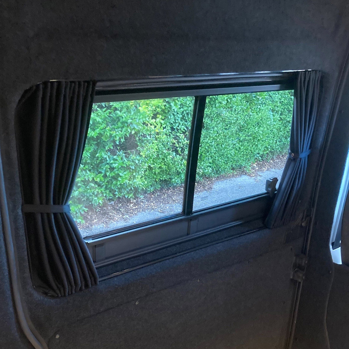 For MAN TGE / NEW Crafter Blackout Camper Curtains Black/Black - Create Your Own Bundle | Van-X